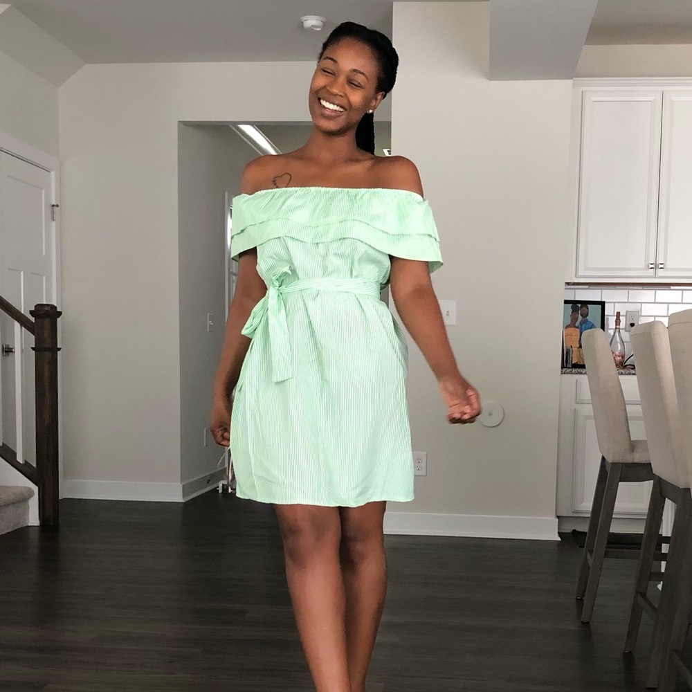 Off the shoulder summer dress